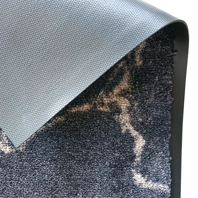 SCHÖNER WOHNEN-Kollektion Sauberlaufmatte Marmor - Anthrazit/Braun, 50 x 70 cm, 100 % Polyamid - Detailaufnahme