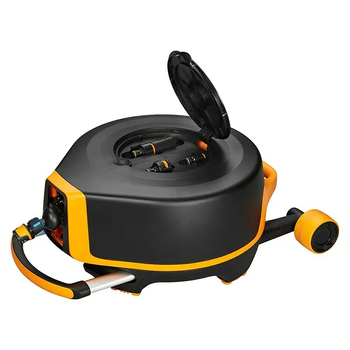 Fiskars Schlauchwagen XL - Schlauchkapazität: 20 m, 13 mm (½″) - Ansicht von oben
