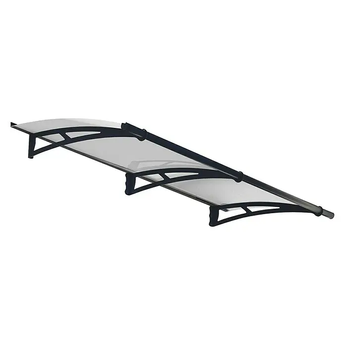Palram – Canopia Pultvordach Aquila - 2.055 x 915 x 175 mm, Farbe Träger: Anthrazitgrau - Ansicht von unten