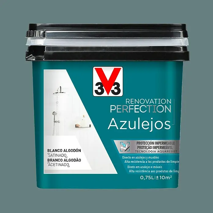 V33 Esmalte para azulejos Renovation Perfection - Antracita, 750 ml, Satinado