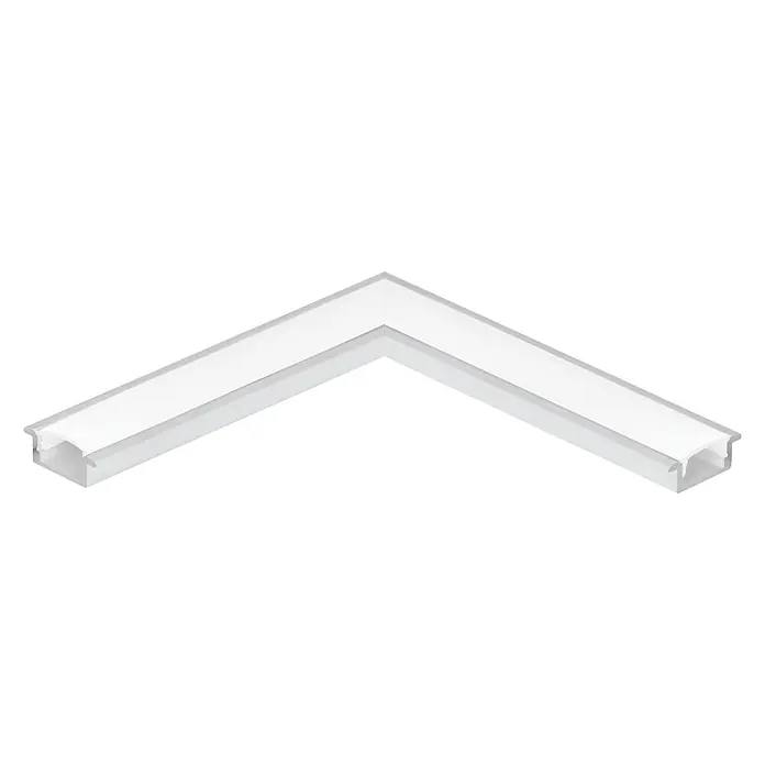 Eglo Eckverbinder Recessed Profile 1 - 11 x 3,8 x 14,5 cm, Weiß, Aluminium - Vorderansicht