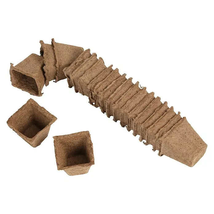 Floraworld Classic Tegla za uzgoj biljaka - 20 kom, 6 x 6 x 5,5 cm, Natur