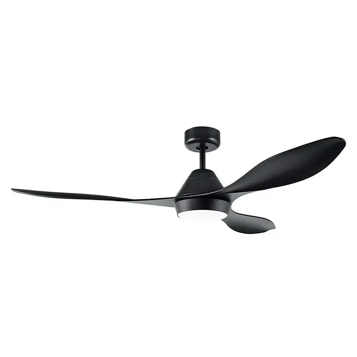 Eglo Deckenventilator Antibes - LED, 132 cm, Schwarz, 48 W - Vorderansicht