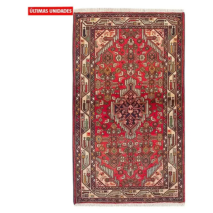 Alfombra Persa Hamadan - Burdeos, 120 x 80 cm, Lana