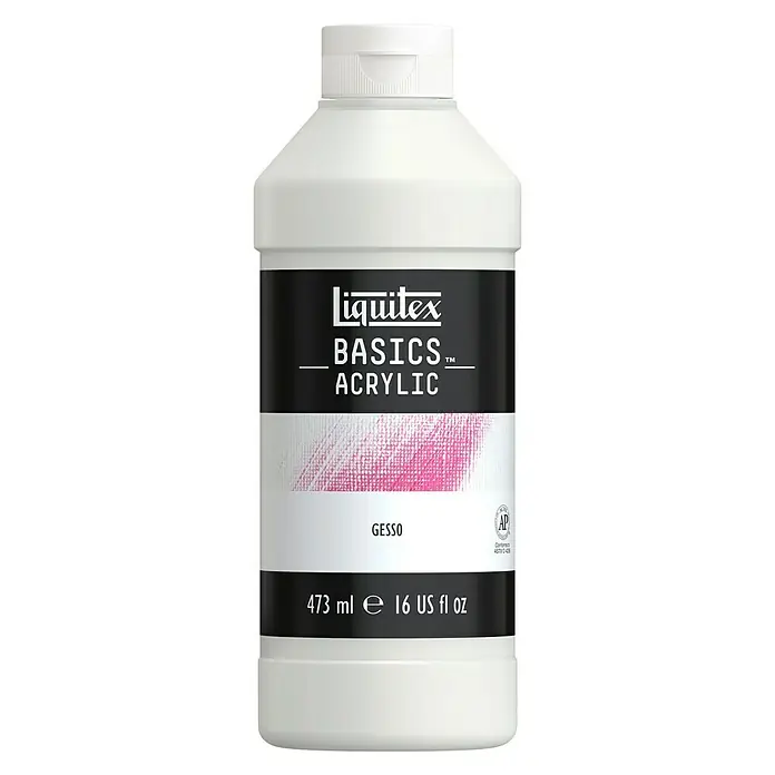 Liquitex Basics Temeljni premaz za slikarstvo - Bijele boje, 473 ml - Pogled sprijeda