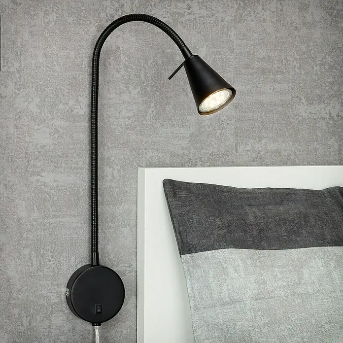 Briloner Led-wandspot 1 x wandlamp, 1 x ledlichtbron - 4 W, Zwart, l x b x h: 5,8 x 20,5 x 45 cm