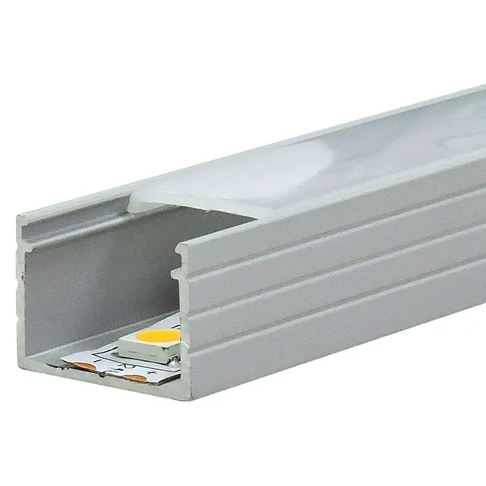 Alverlamp Perfil de superficie - L x An x Al: 20 x 1,8 x 1,3 cm, Aluminio