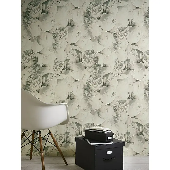 AS Creation Neue Bude 2.0 ED II Vliestapete Pfingstrose - Creme, Floral, 10,05 x 0,53 m - Stimmungsaufnahme