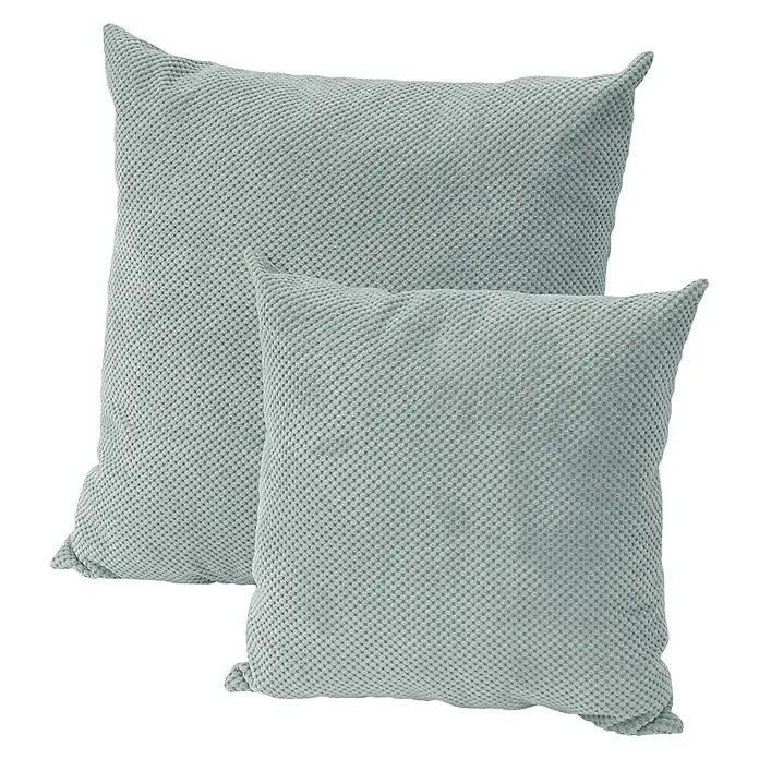 Sunfun Kissen Vanessa - L x B: 50 x 50 cm, Mint, Baumwoll-Polyester-Mischgewebe