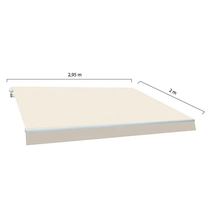 SmartSun Toldo de brazos articulados Original Kit Acrílico - Crudo, Ancho: 3 m, Caída: 2 m