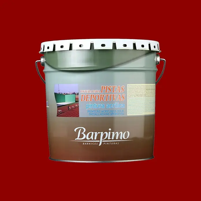 Barpimo Pintura para marcas en el suelo - Rojo, 15 l, Mate sedoso, Base al agua