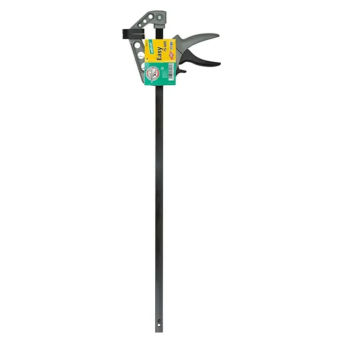 Wolfcraft Einhandzwinge EHZ Easy 75-600 - Spannweite: 600 mm, Ausladung: 75 mm - Vorderansicht