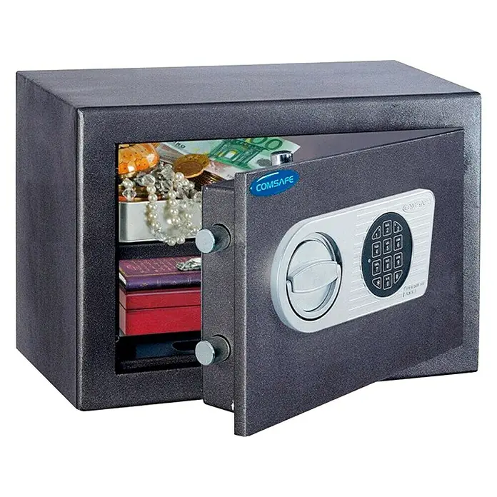 Rottner Möbeltresor Toscana - Elektronisches Zahlenschloss, L x B x H: 28 x 37 x 28 cm, Anthrazit