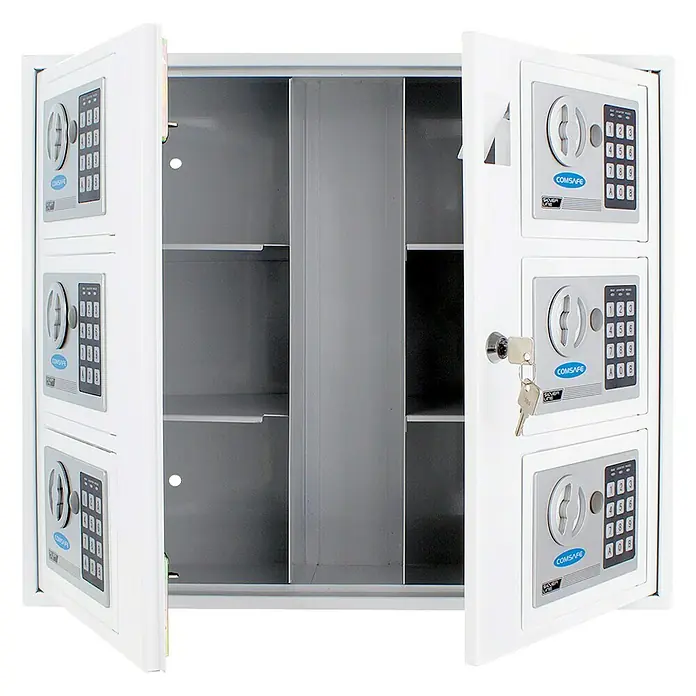 Rottner Schlüsselschrank - L x B x H: 17 x 53,5 x 46,5 cm, Elektronisches Zahlenschloss