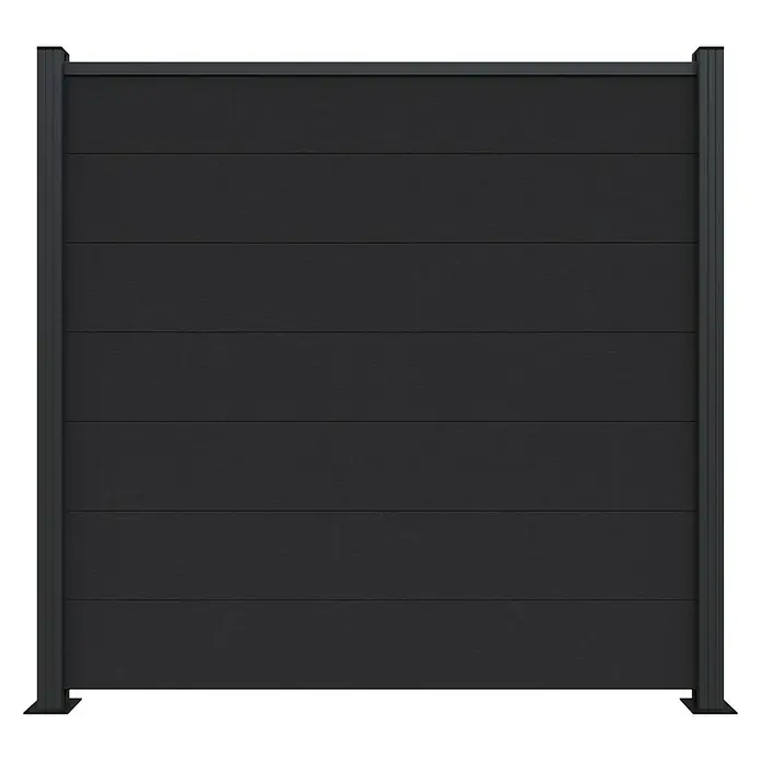Kiehnholz Sichtschutzzaun WPC - 179 x 172 cm, Grau