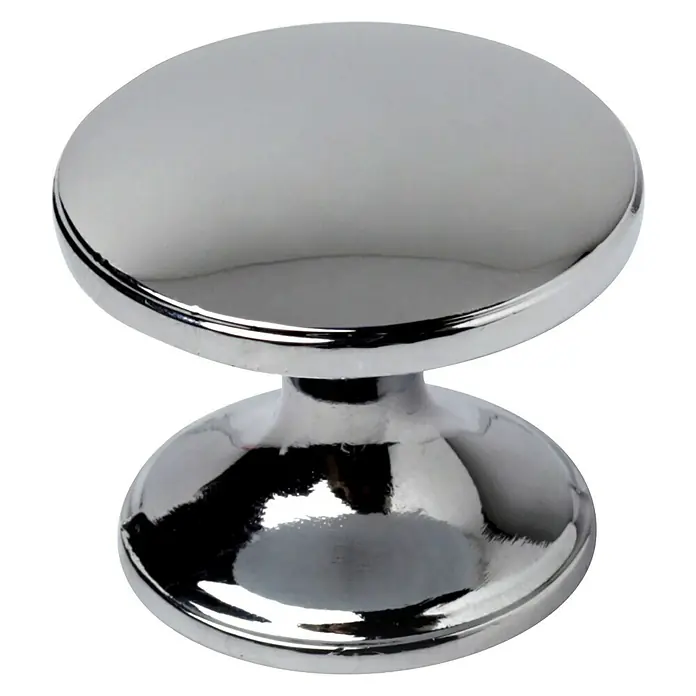 Rei Set de pomos para muebles - 4 pzs., Ø x Al: 33 x 22 mm, Aluminio