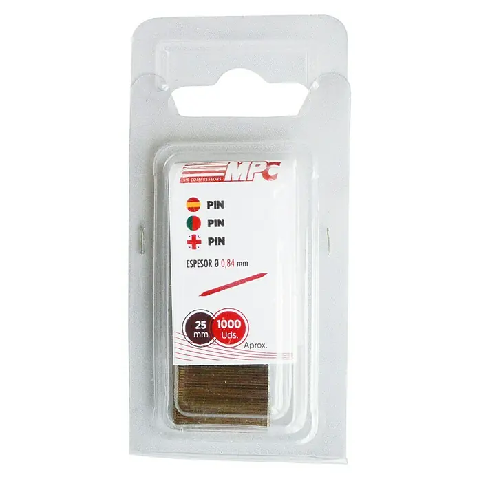 MPC Clavo para clavadora - Largo: 25 mm, 1.000 ud.