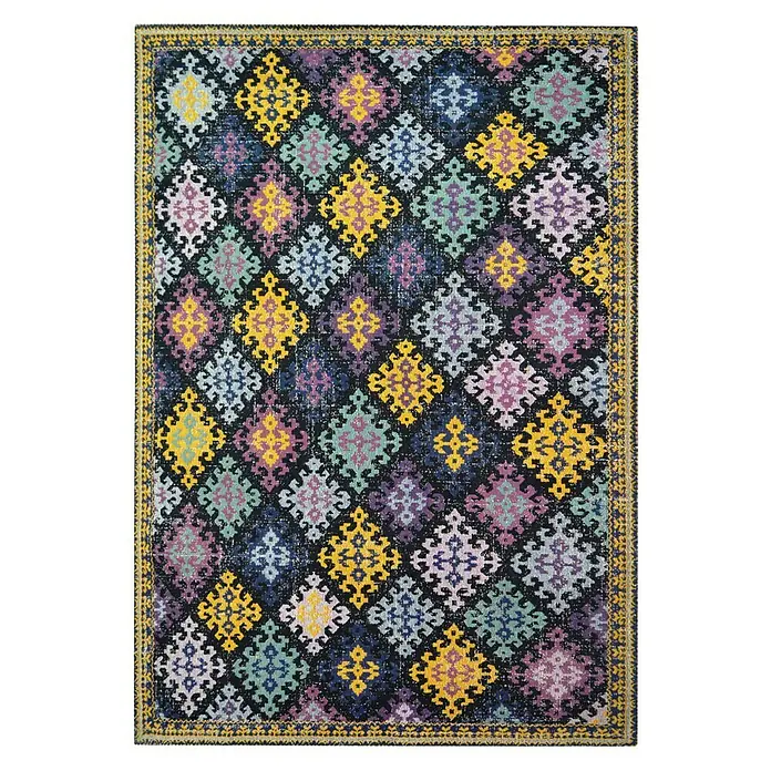 Kayoom Flachgewebeteppich Solitaire 110 - Multi, 170 x 120 cm, 100 % Baumwolle - Ansicht von oben