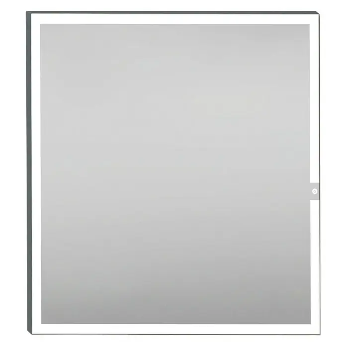 Camargue Espejo con luz LED Eyra Black - An x Al: 80 x 80 cm