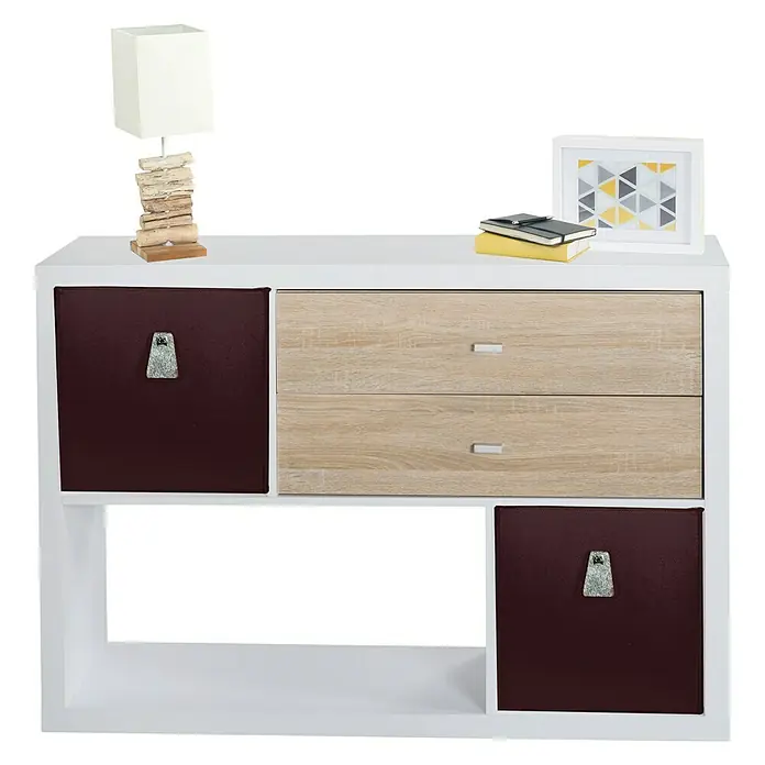 Phönix Toronto Regal - L x B x H: 32,5 x 105 x 71 cm, Weiß - Vorderansicht