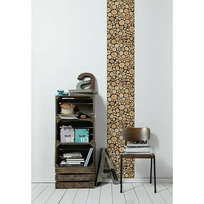 AS Creation Designpanel pop.up - Holz, Braun/Beige, 35 cm x 2,5 m - Stimmungsaufnahme