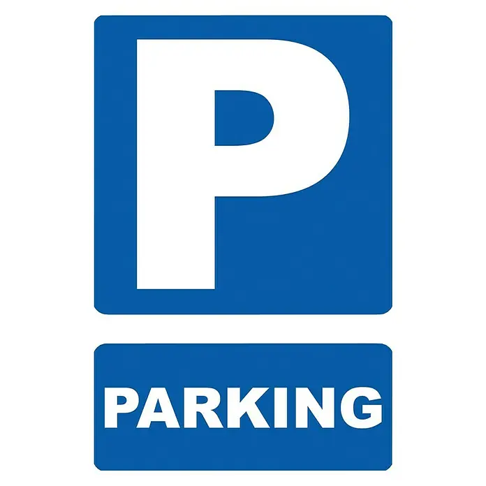 Cartel - Azul/Blanco, Parking