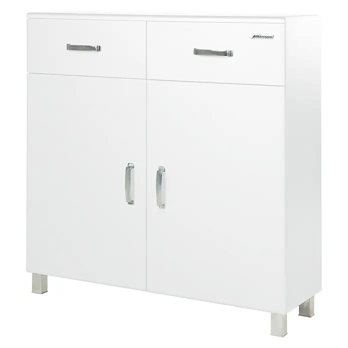 Phönix Miami Schuhschrank - L x B x H: 37 x 110 x 111 cm, Weiß, Anzahl Fächer: 2 Stk. - Linke Seitenansicht