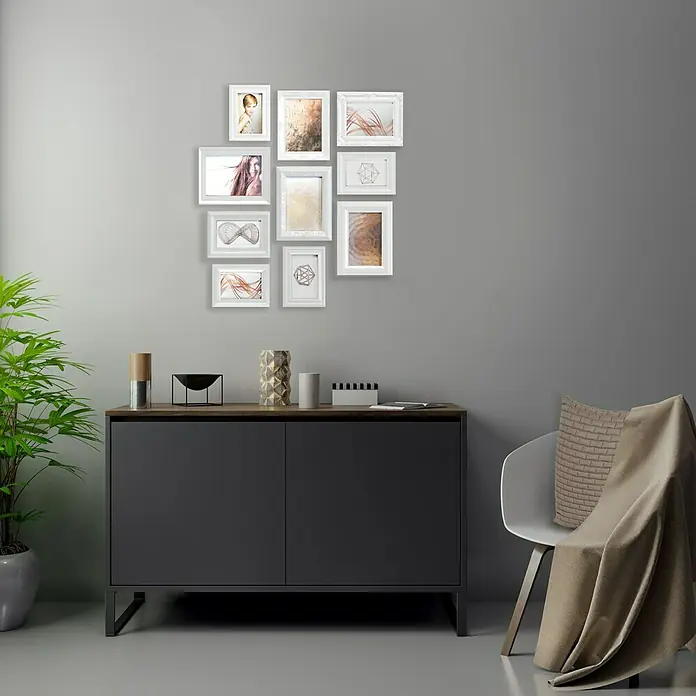 Set fotolijsten - Wit, 10 losse lijsten - Sfeeropname