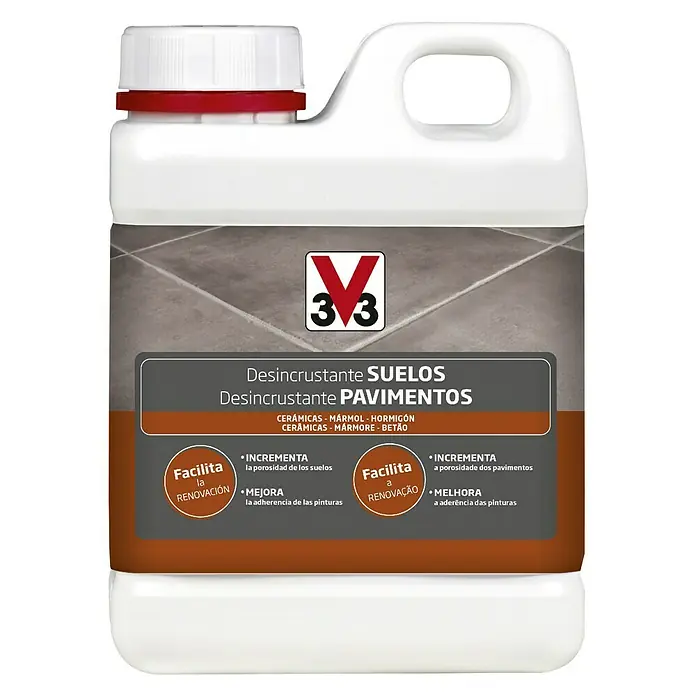 V33 Limpiador concentrado Desincrustante Suelos - 1 l, Bidón