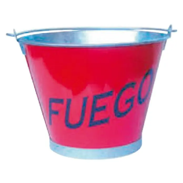Cubo para embarcaciones - 9 l, Acero, Rojo