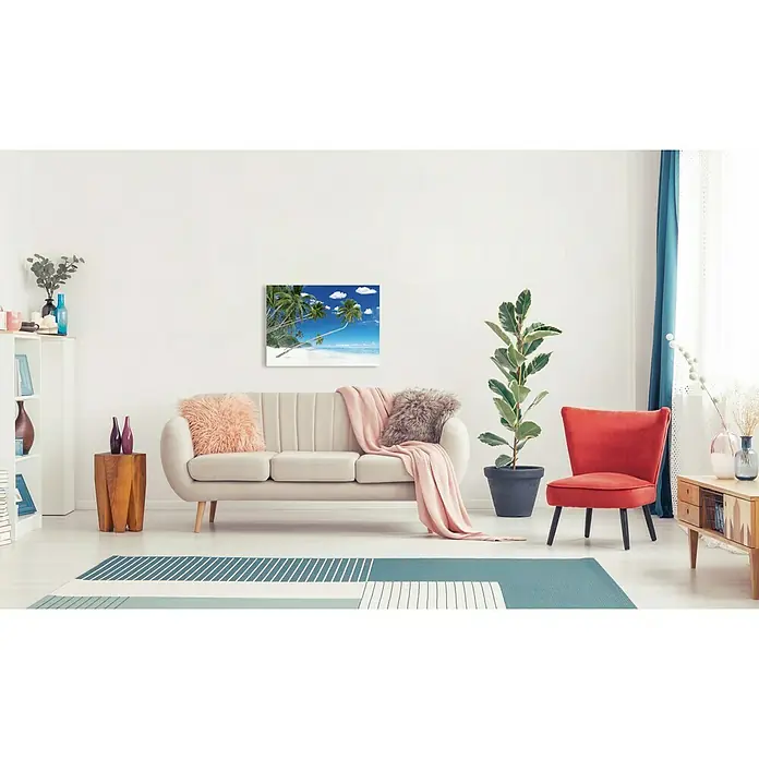 Póster Plage palmiers - Palmeras, An x Al: 97 x 65 cm