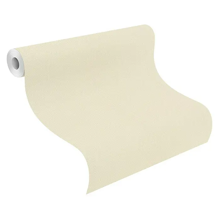 Rasch Vliestapete - Beige, Uni, 10,05 x 0,53 m - Anwendungsbeispiel
