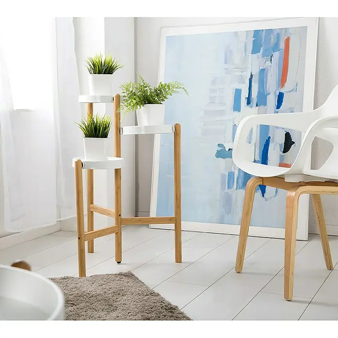 Phönix Rubby Blumenständer - L x B x H: 49,5 x 47,5 x 78 cm, Anzahl Böden: 3 Stk. - Stimmungsaufnahme