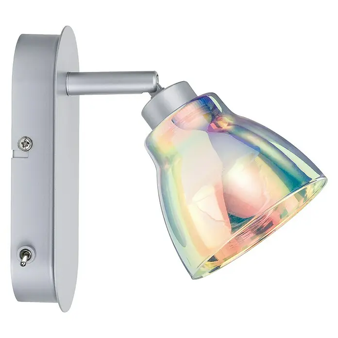 Paulmann DecoSystems Pantalla de lámpara Wolbi - Diámetro: 9 cm, Dicroico, Vidrio, Redonda - Foto ambiente
