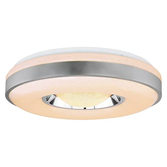 Lavida Plafón LED redondo - 24 W, Ø x Al: 410 mm x 10 cm, Blanco, Blanco cálido