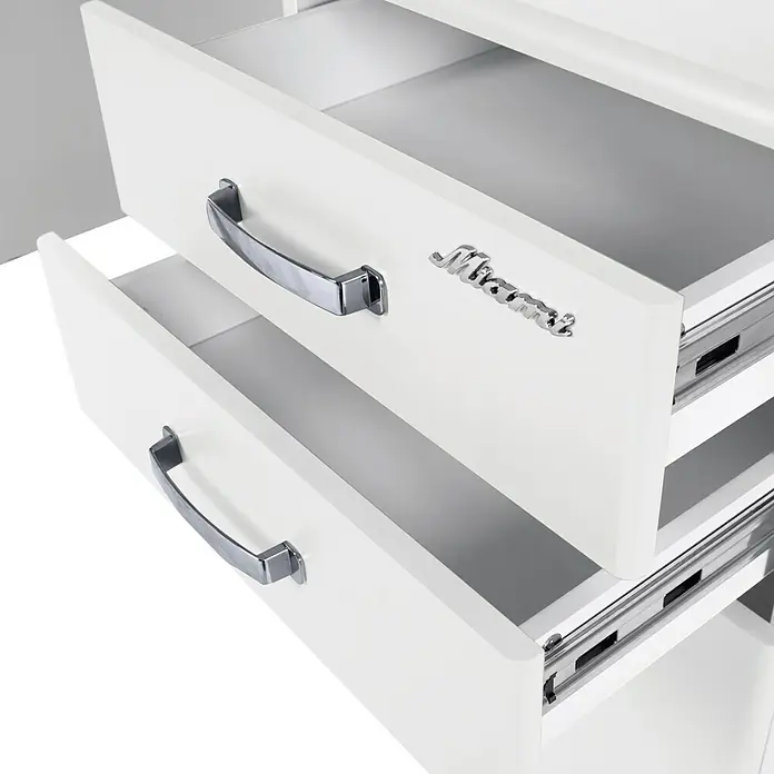 Phönix Miami Schreibtisch - L x B x H: 150 x 70 x 74 cm, Weiß - Detailaufnahme
