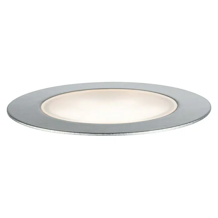 Paulmann Plug & Shine Vrtna LED spot svjetiljka Floor Eco - 1,3 W, Promjer: 7 cm, Srebrne boje, IP65, 24 V - Pogled sprijeda