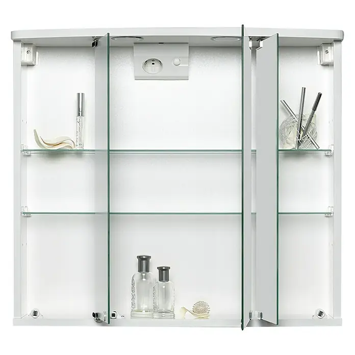Jokey LED-Spiegelschrank Doro - B x H: 67,4 x 60 cm, Mit Beleuchtung, MDF, Weiß - Detailaufnahme