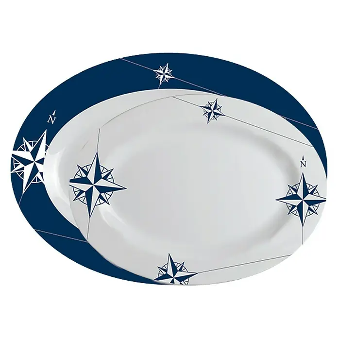 Marine Business Northwind Set de servir - Plástico, Blanco, Azul