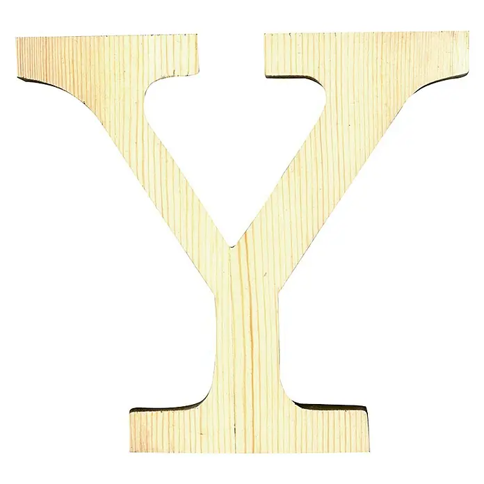 Artemio Letra de madera - Motivo: Y, L x An x Al: 19 x 1 x 19 cm, Madera