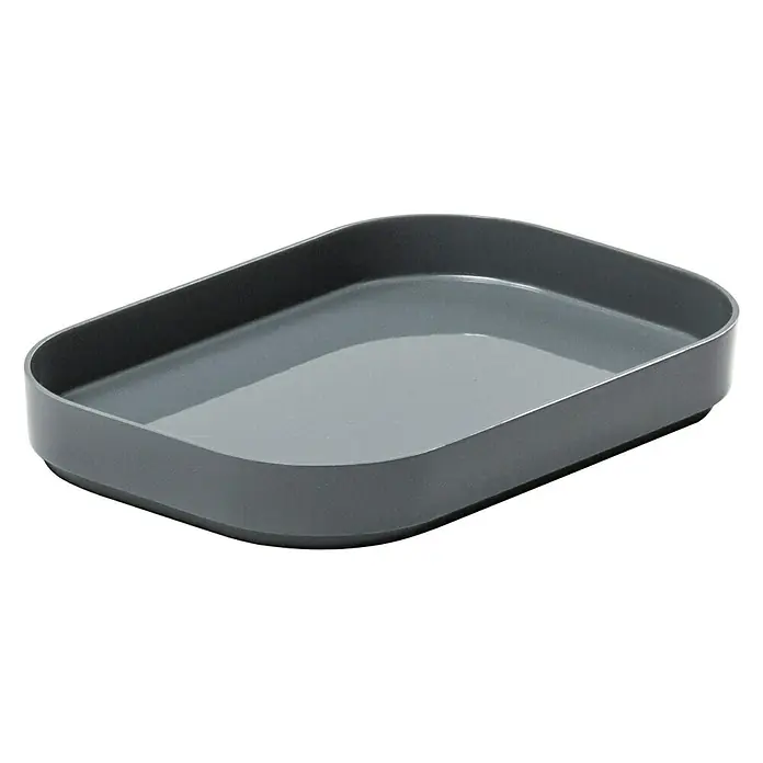 SmartStore Poklopac Compact - D x Š x V: 14,5 x 10 x 2 cm, Plastika, Sive boje - Pogled s lijeve strane
