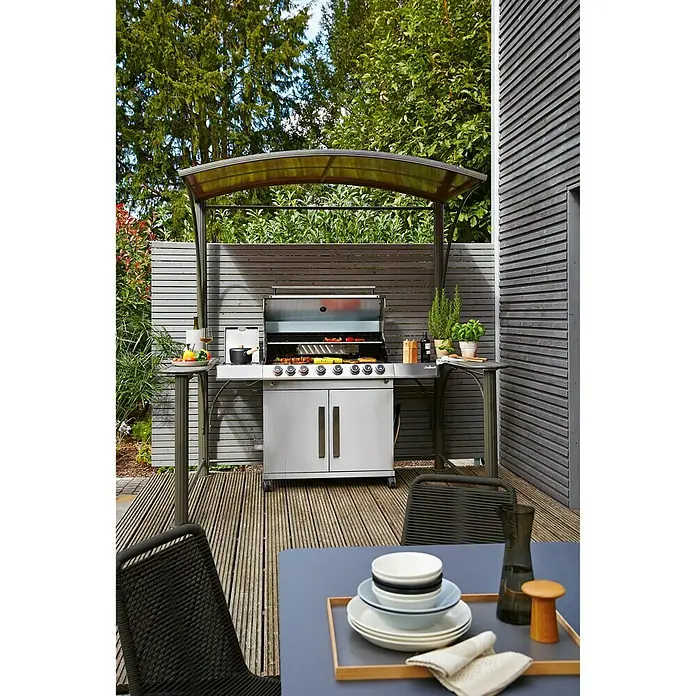 Sunfun Grillpavillon BBQ - L x B: 213 x 150 cm, Anthrazit