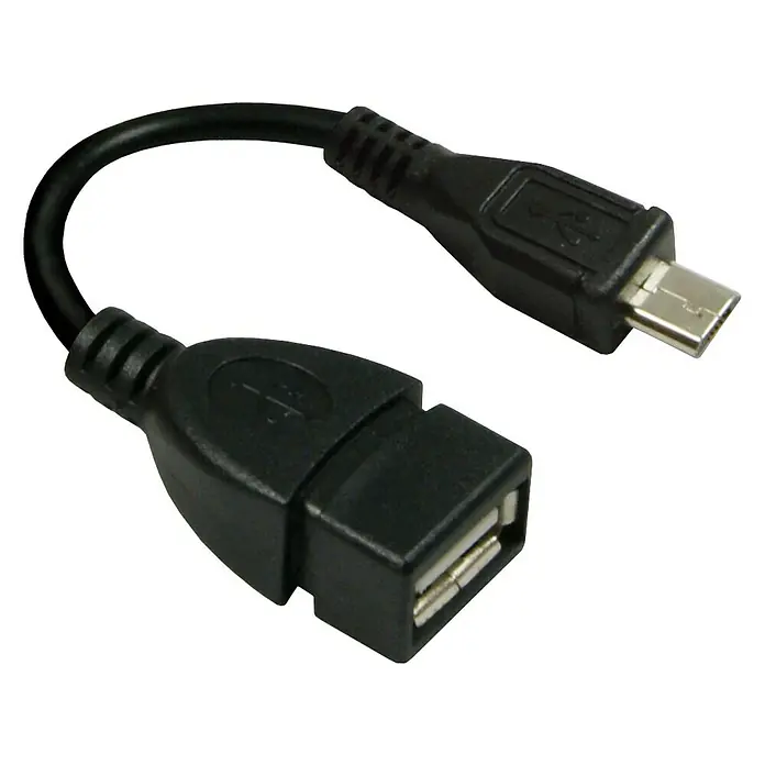 Metronic Cable adaptador USB - Clavija USB A, clavija USB Micro B, 13 cm