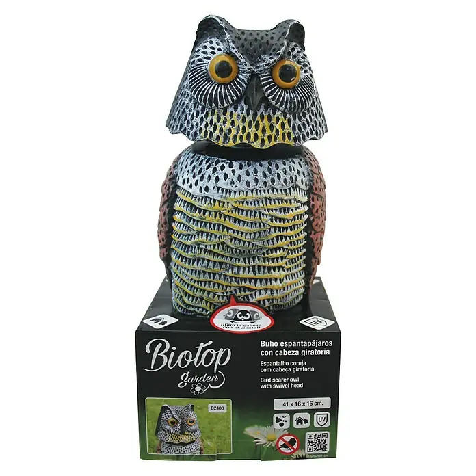 Búho Espanta pájaros - Altura: 41 cm