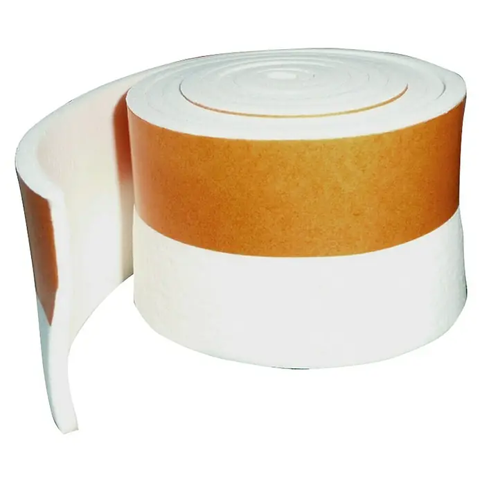 Burlete bajo puerta PVC expandido - Blanco, Largo: 1 m, Suelos lisos