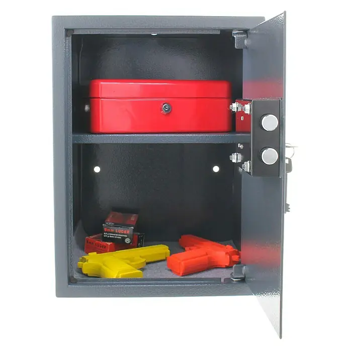Rottner Möbeltresor Homestar - Doppelbart-Hochsicherheitsschloss, L x B x H: 35 x 31 x 41,5 cm, Anthrazit