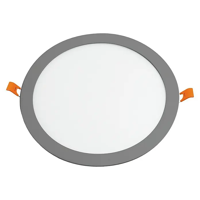 Alverlamp Downlight LED empotrable redondo Aluminio - 18 W, Ø x Al: 22,5 x 2 cm, Aluminio, Blanco neutro
