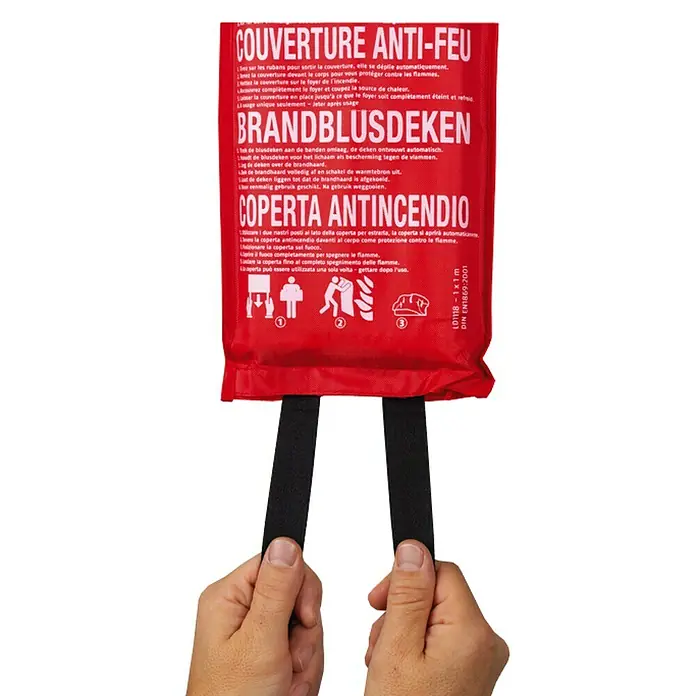 Abus Löschdecke LD1118 - L x B: 1 x 1 m - Anwendungsbeispiel
