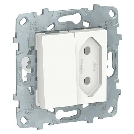 Schneider Electric New Unica Enchufe con cruzamiento