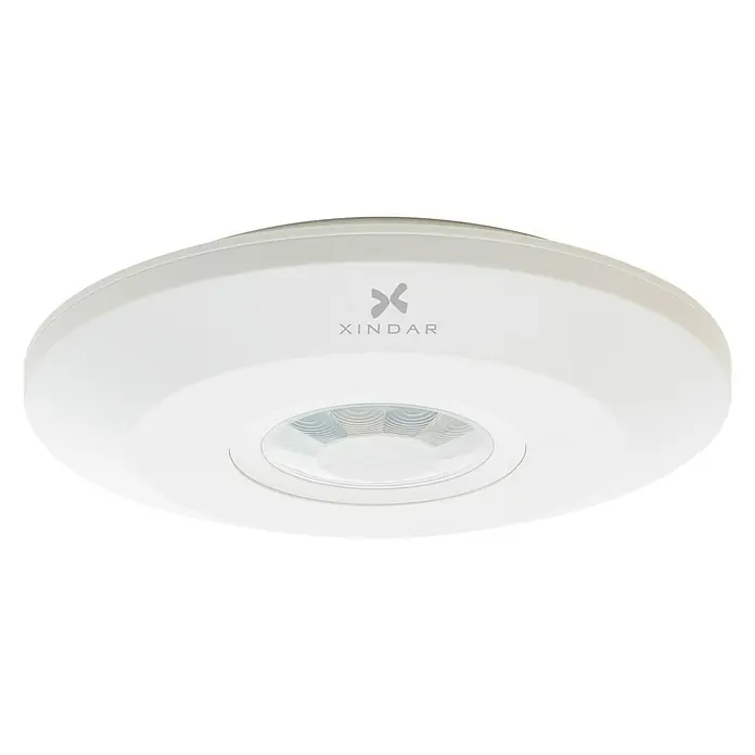 Xindar Detector de movimiento por infrarrojos SEKKYUR-CSLIQ - Alcance: 6 m, Rango de detección: 360 °, Blanco